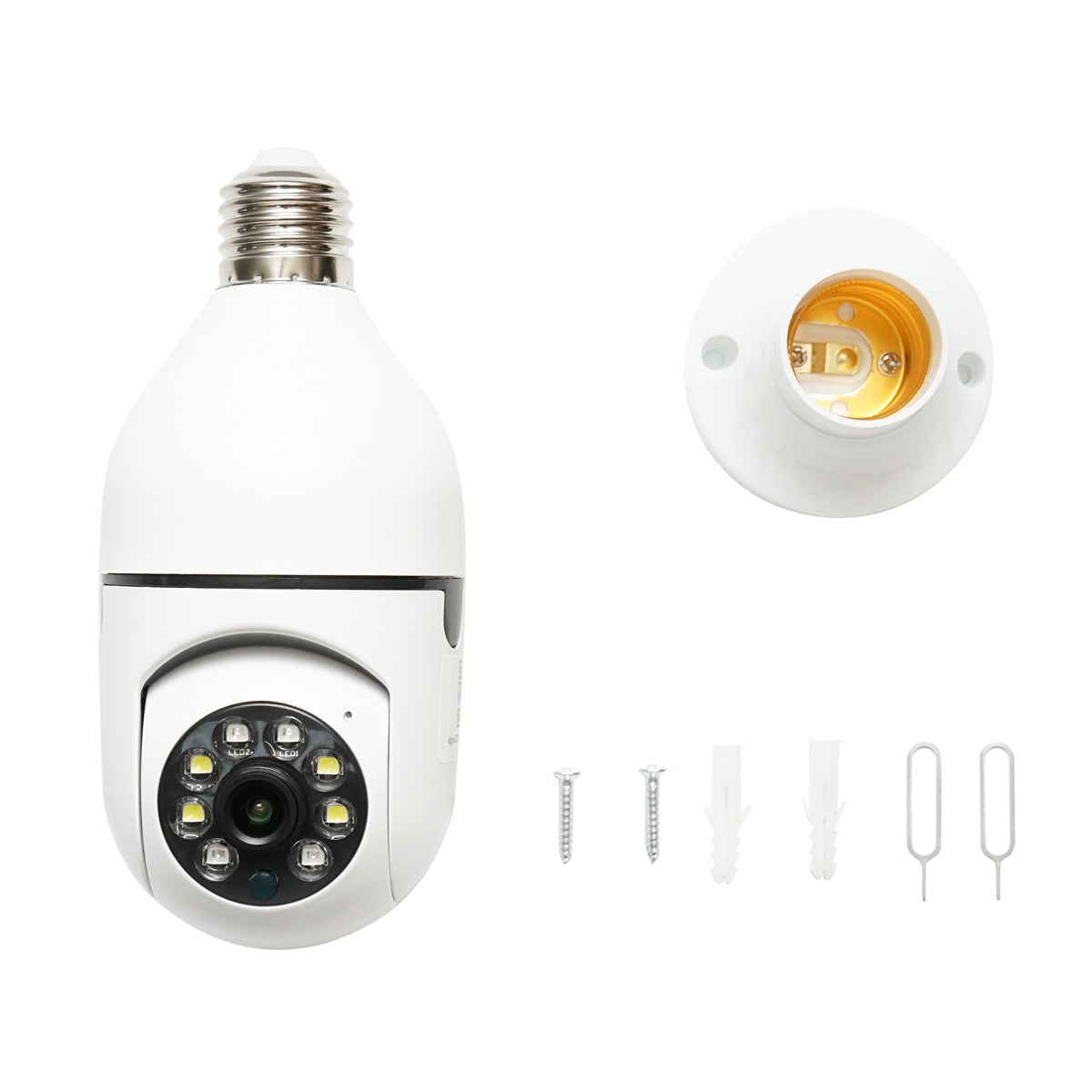 WS-Q501 Smart-Bulb PTZ Surveillance Camera, WIFI E27 type bulb with motion sensor and Tuya application WS-W501 Breckner Germany